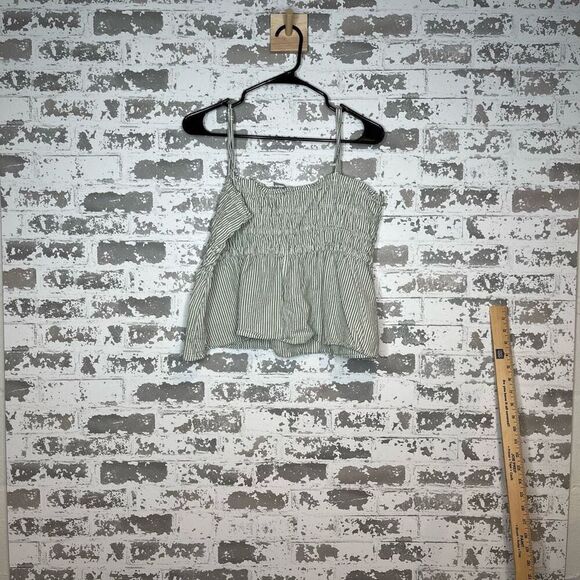 American Eagle | women striped cropped tank top - Picture 6 of 9